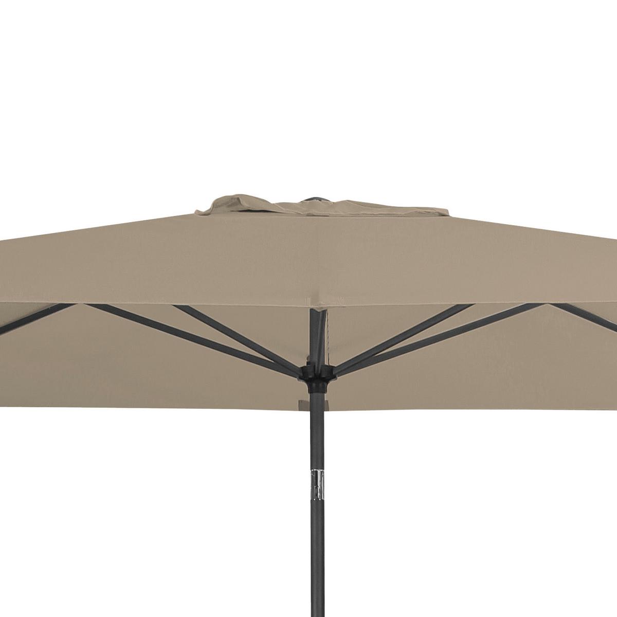 Sonnenschirm B/H/T: 250x257x200 cm Greige - Greige/Alufarben, MODERN, Textil/Metall (250/257/200cm) - Doppler