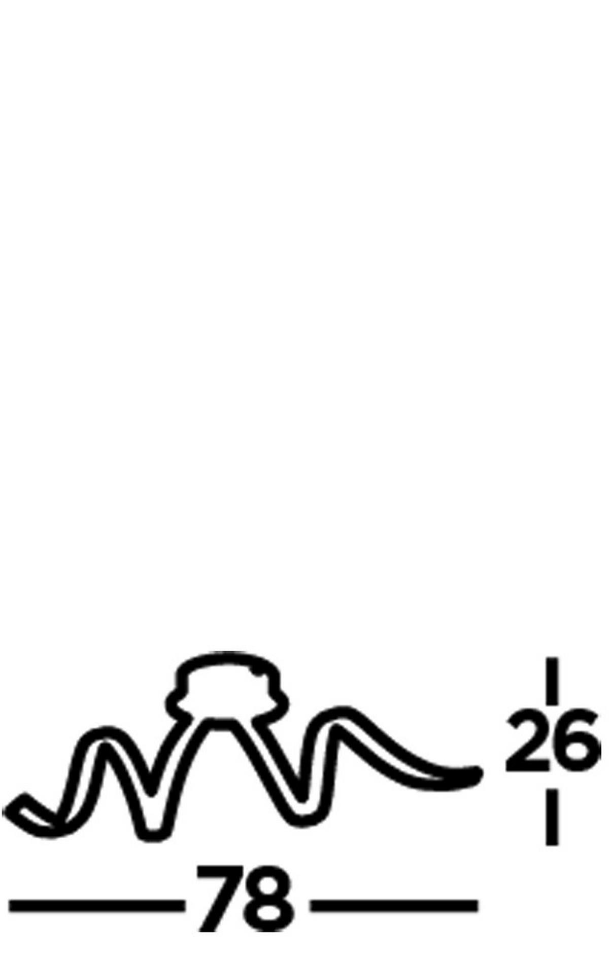 LED-Deckenleuchte 2814ru - Rostfarben/Weiß, Design, Kunststoff/Metall (78/21/26cm)