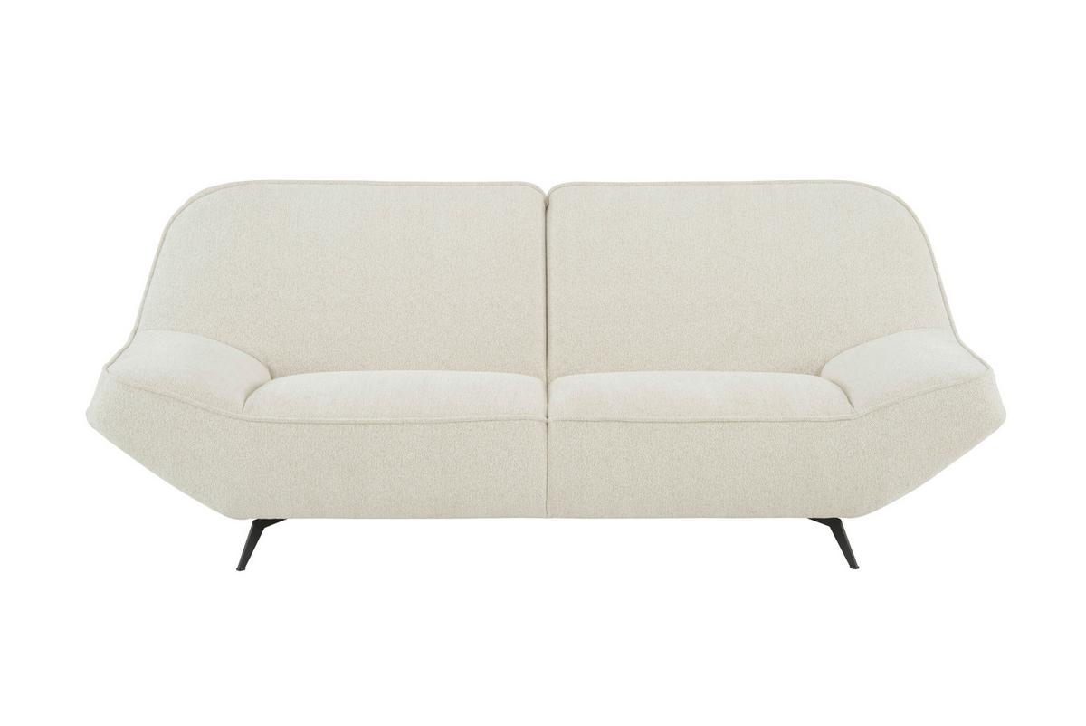 3-sitzer-sofa Aruba Creme B: 223 Cm - Creme/Schwarz, Design, Textil (223/87/96cm) - MID.YOU