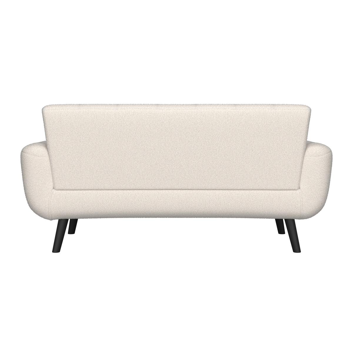 2-Sitzer-Sofa Stockholm weiß, B: 183 cm - Schwarz/Weiß, MODERN, Holz/Textil (183/82/82cm)