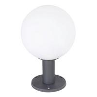 Außenleuchte 15 W Glas/aluminium - Anthrazit/Opal, Basics, Glas/Metall (25/38cm) - Globo