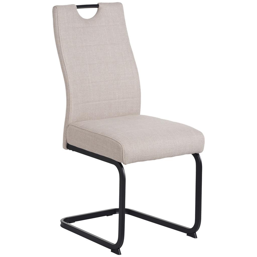 Schwingstuhl Finni Webstoff Beige Federkern