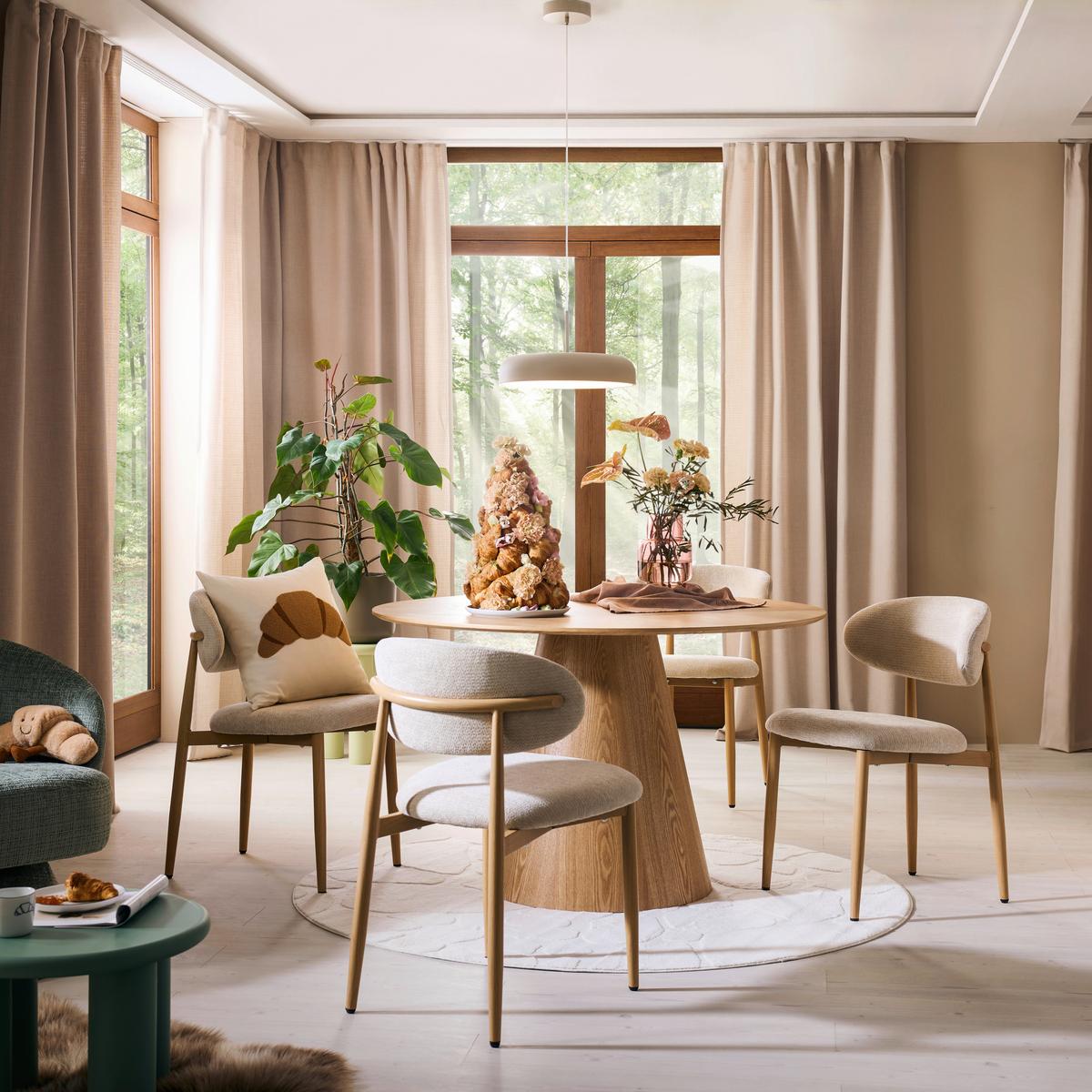HOTOVÝ ZÁVĚS Leo, 135/255cm, písková - pískové barvy, textil (135/255cm) - Premium Living