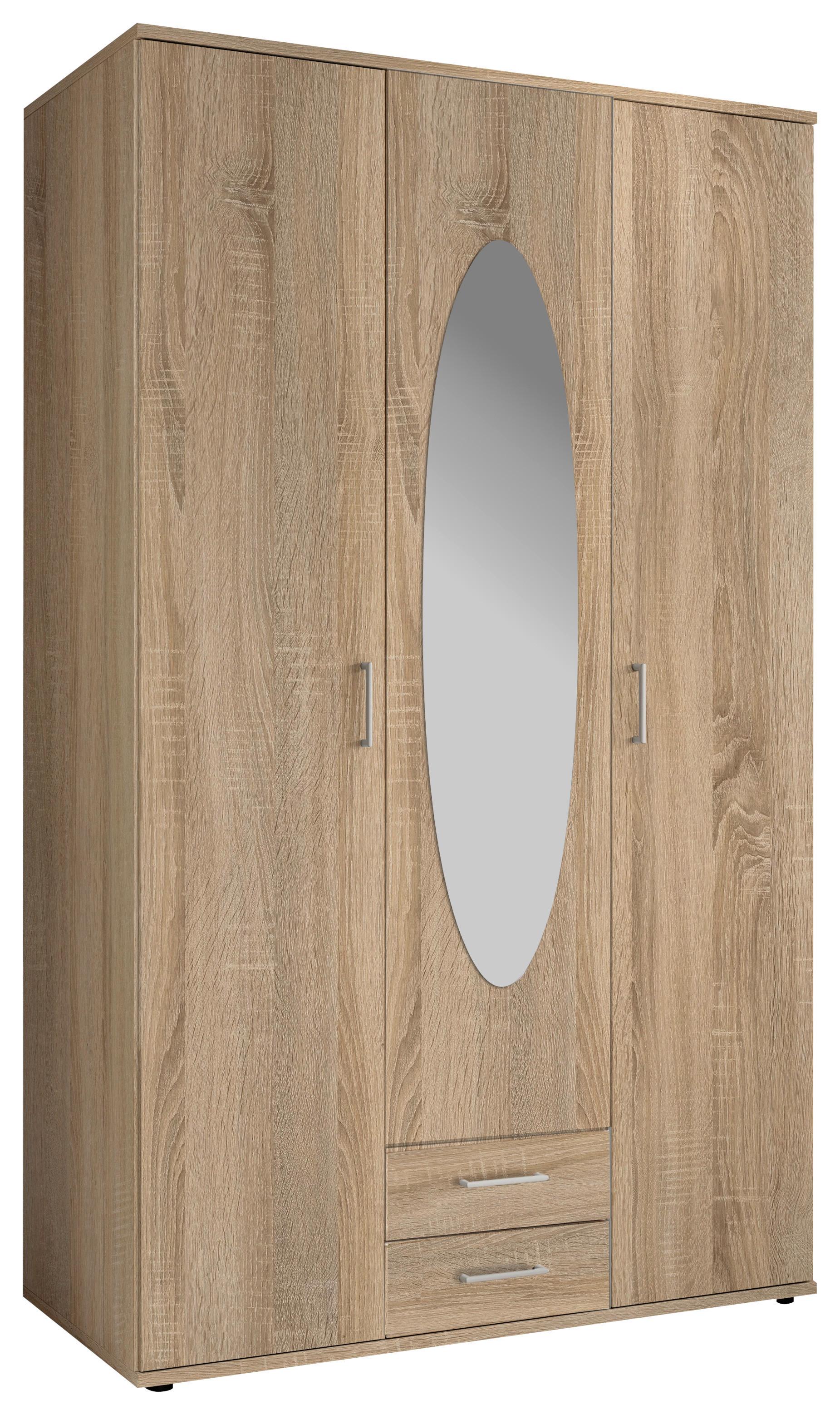 Drehtürenschrank Mit Spiegel 159cm Paul Eiche Sonoma