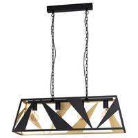 Hängeleuchte 39904 Tabloncito - Goldfarben/Schwarz, Design, Metall (96,5/26,5/153,5cm) - Eglo