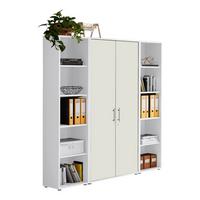 Office Edition B: 173 Cm Weiß - Weiß, MODERN, Holzwerkstoff (173/186/33cm) - MID.YOU