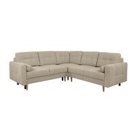 Ecksofa Noret, Taupe S: 242x242 Cm - Taupe/Buchefarben, Design, Textil (242/242cm) - MID.YOU