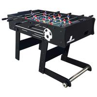 Tischfußball Holz Schwarz 2 Bälle, klappbar - Schwarz, KONVENTIONELL, Holz (61/81/122cm) - Ambia Garden