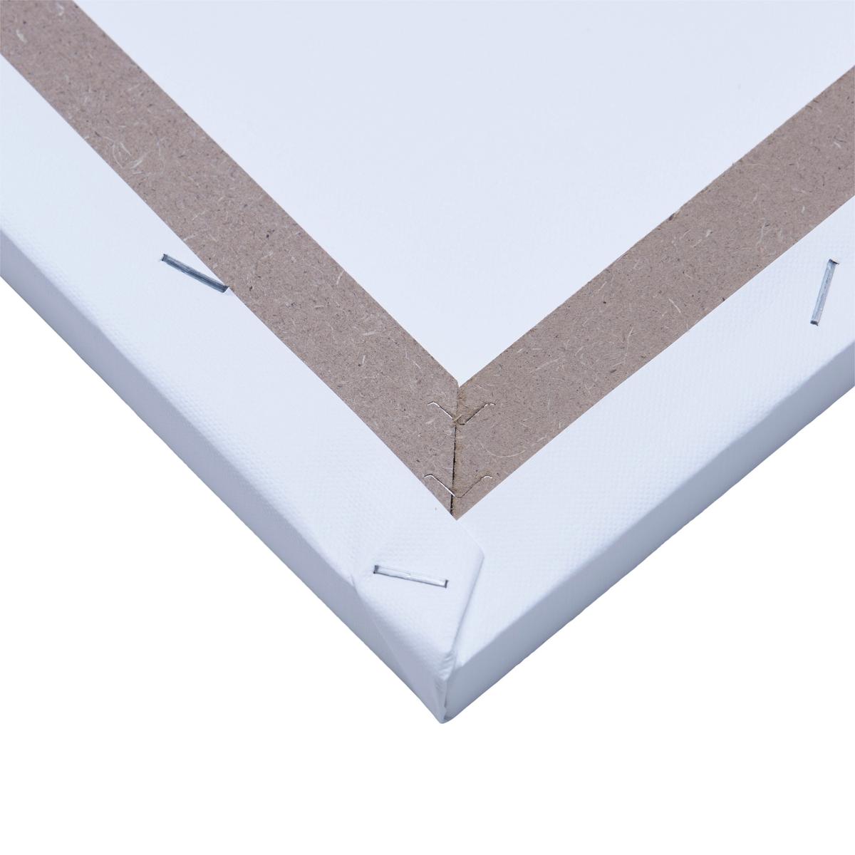 Leinwandbild Blättermotiv Grün/Weiß 77x28x2,3 cm - Weiß/Grün, MODERN (77/28/2,3cm)