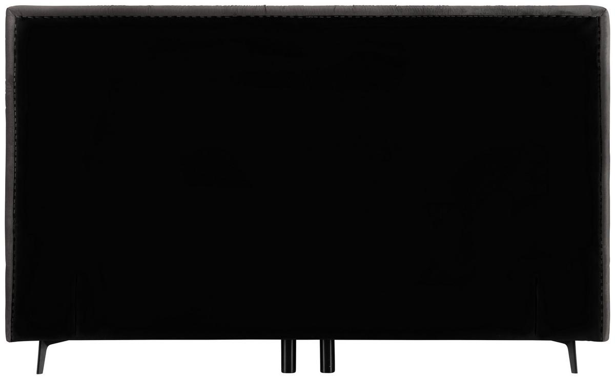 Boxspring postel ONE 2 160x200cm,antracitová - šedá/černá, Konvenční, dřevo/kompozitní dřevo (160/200cm) - Mömax