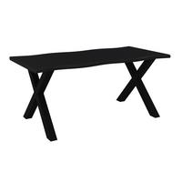 JÍDELNÍ STŮL LAUREL - černá, Moderní, kov/kompozitní dřevo (180/76/90cm) - Bessagi Home