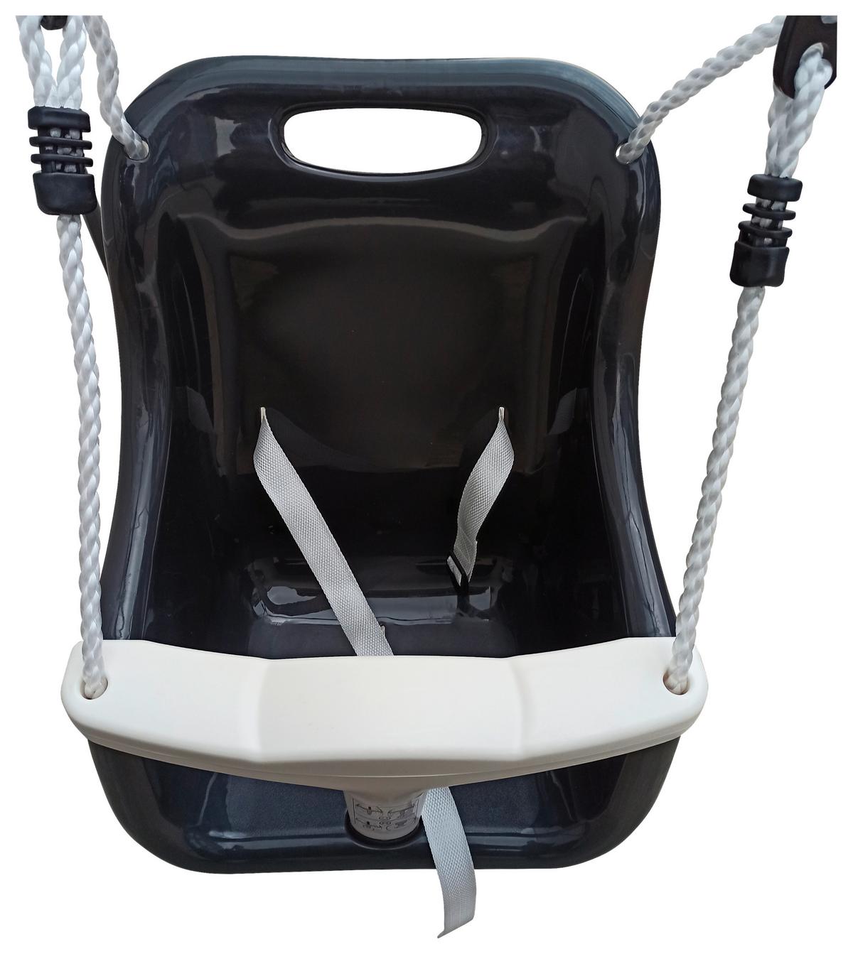 Schaukel A030.243.00 - Anthrazit/Creme, KONVENTIONELL, Kunststoff/Metall (94/118/146cm) - Ambia Garden