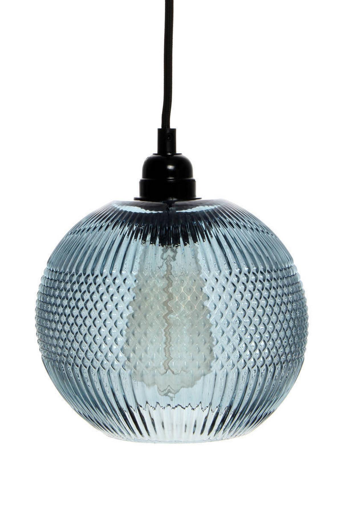 Hängeleuchte Proxima H: 21 Cm 1-Flammig - Blau, Trend, Glas (19/21/19cm) - Kayoom