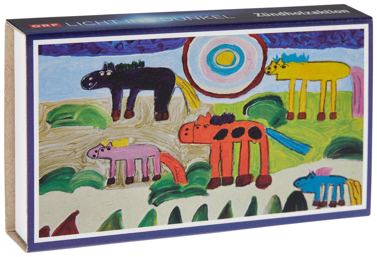 Anzünder 59024 "licht Ins Dunkel" - Blau/Multicolor, KONVENTIONELL, Holz/Papier (11/6,5/2cm)