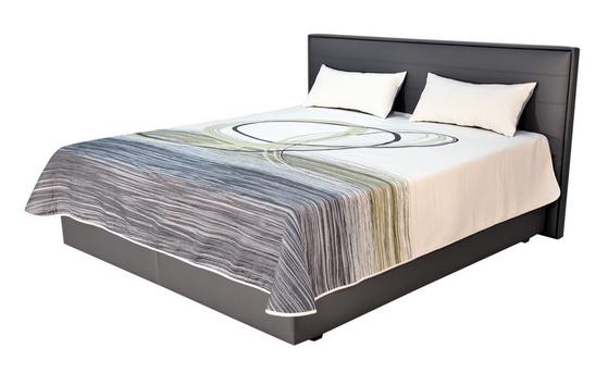 Grauer Lederlook mit höchstem Komfort Boxspringbett im Lederlook Grau