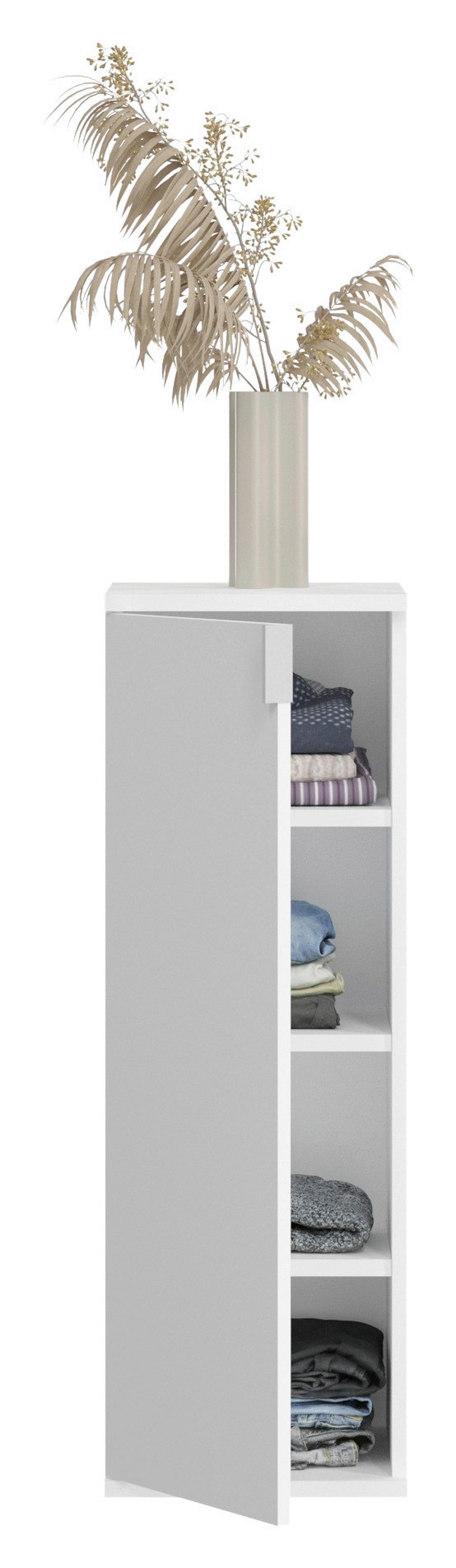 Kommode Weiß Hochglanz, B: 91 cm - Weiß Hochglanz, MODERN, Holzwerkstoff (91/99/34cm) - MID.YOU