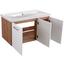 Waschbecken mit Unterschrank + Soft-Close Rimini, B: 100cm - Eichefarben/Weiß, KONVENTIONELL, Keramik/Holzwerkstoff (100/45/56cm) Waschbecken mit Unterschrank + Soft-Close Rimini, B: 100cm - Eichefarben/Weiß, KONVENTIONELL, Keramik/Holzwerkstoff (100/45/56cm)
