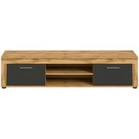 Lowboard Jam Anthrazit/eiche Dekor B: 160cm - Anthrazit/Eiche Wotan, Design, Holzwerkstoff (160/37/40cm) - MID.YOU