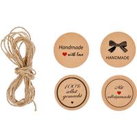 Geschenkanhängerset Aus Papier Niara 9tlg. Mit Schnur - Rot/Schwarz, ROMANTIK / LANDHAUS, Papier - James Wood