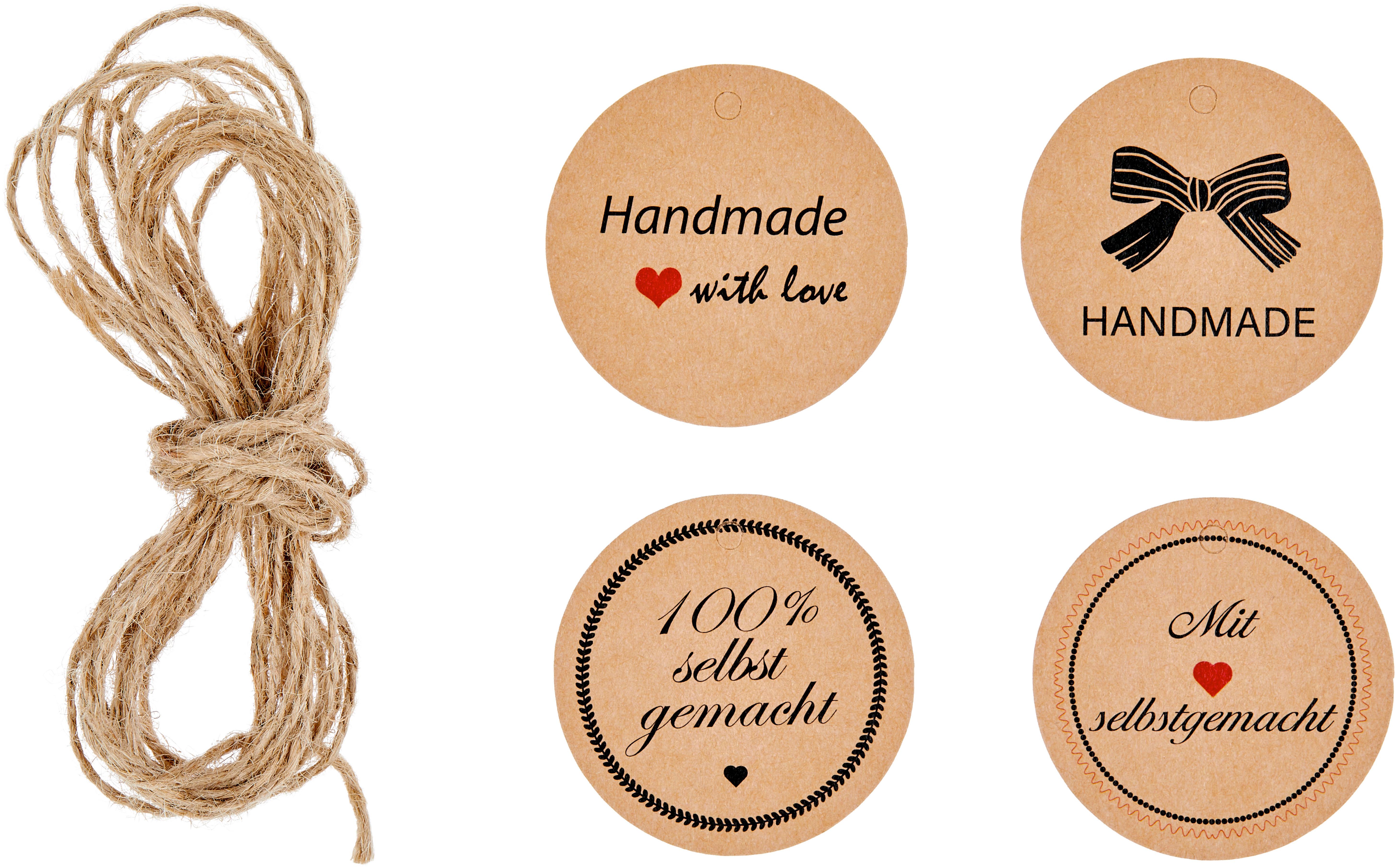 Geschenkanhängerset Aus Papier Niara 9tlg. mit Schnur