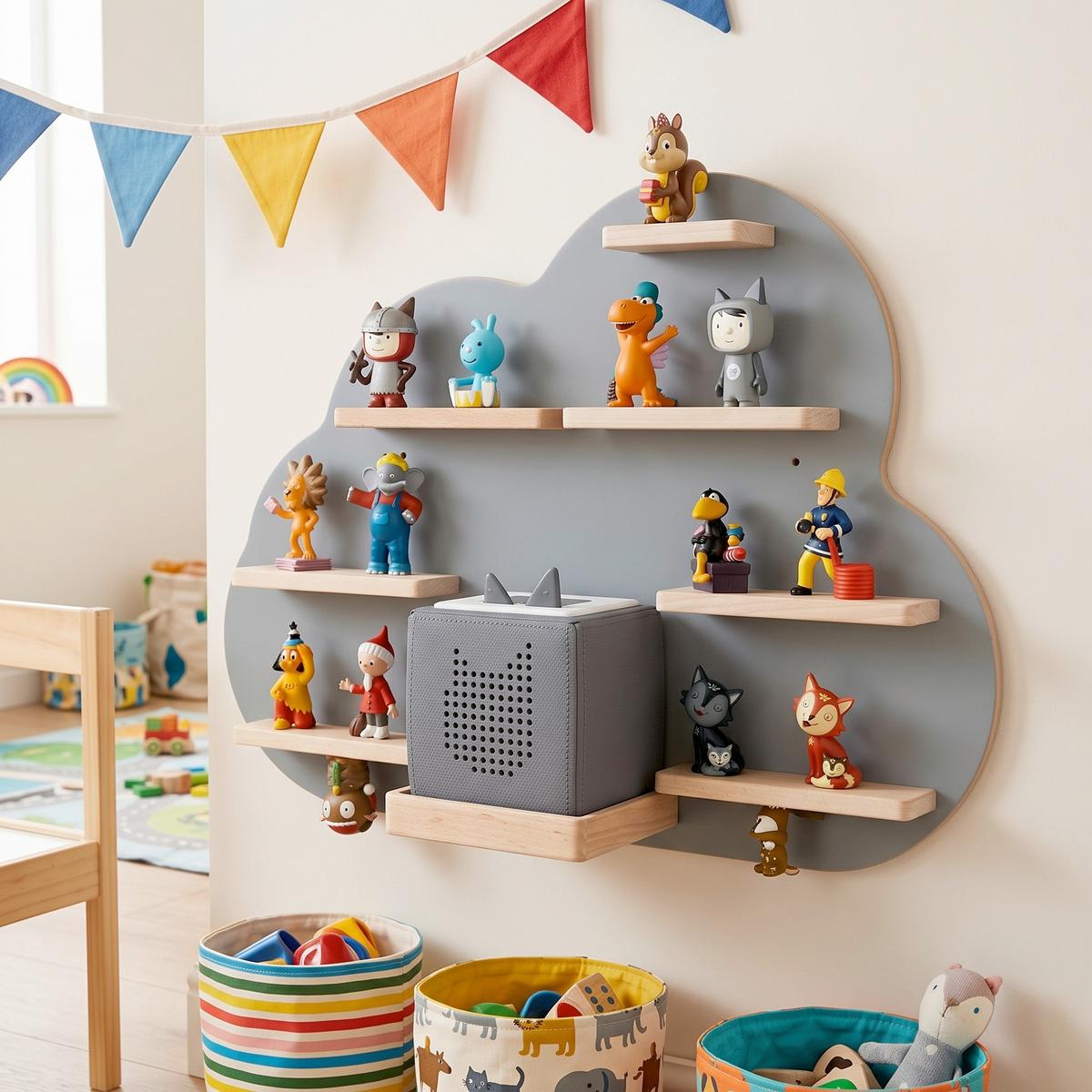 Kinderregal Boarti Grau B: 55 cm - Grau, MODERN, Holzwerkstoff (55/40/19cm) - Livetastic