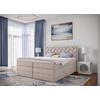 Boxspringbett mit Topper Bettkasten180x200 cm Loreno - Beige/Schwarz, MODERN, Holzwerkstoff/Textil (180/200cm) - MID.YOU