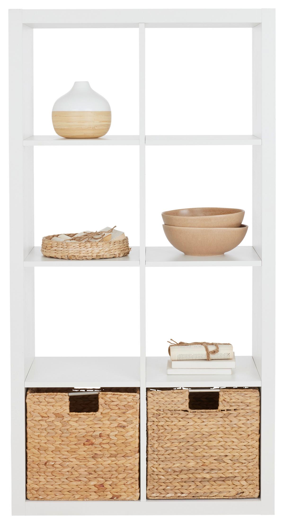 DĚLICÍ STĚNA STYLE -TOP- - bílá, Moderní, kompozitní dřevo (77/147/38cm) - Based