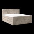 Boxspringbett mit Topper und Bettkasten 180x200 cm Medino - Taupe, KONVENTIONELL, Holz/Holzwerkstoff (180/200cm) - Luca Bessoni