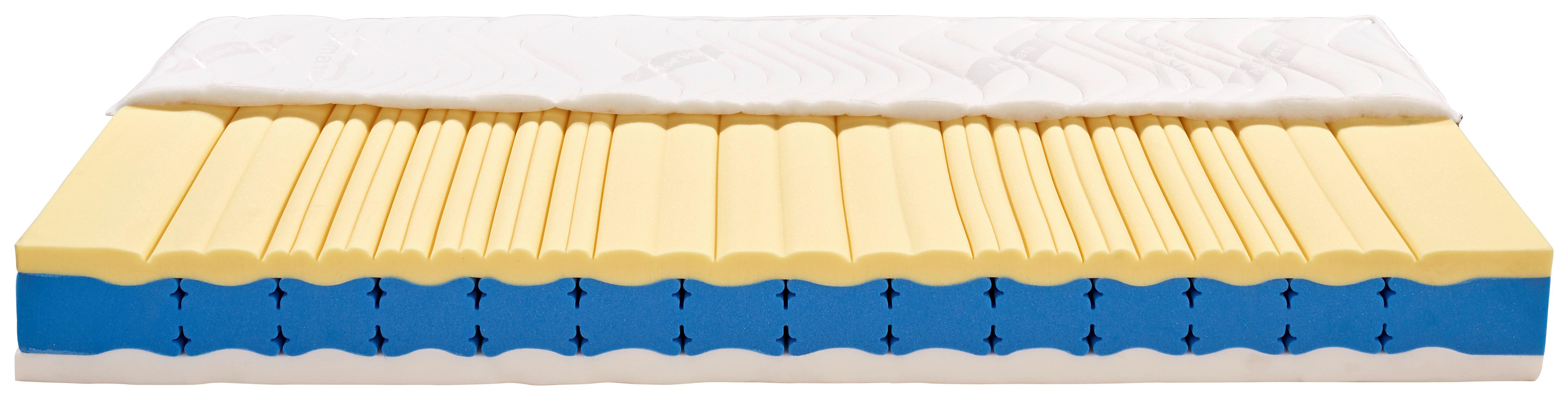 Viscomatratze Deluxe 90x200 cm H2 H: 22 cm - Weiß, KONVENTIONELL, Textil (90/200cm) - Primatex Deluxe