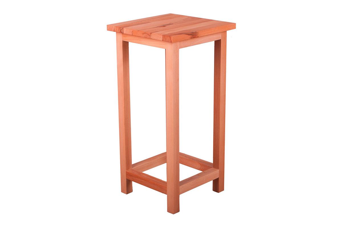 Gartenhocker Marco Echtholz Kernbuche Wetterfest - Kernbuche, Basics, Holz (30/60/30cm) - Gardenson