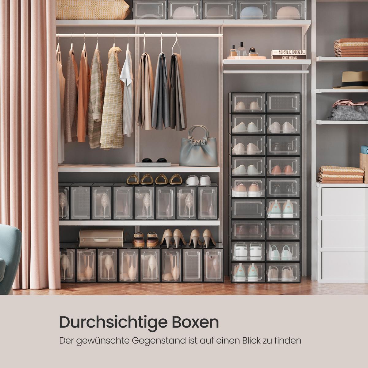 Schuhbox Transparent B: 33,3 Cm - Transparent, Basics, Kunststoff (33,3/14/23cm)