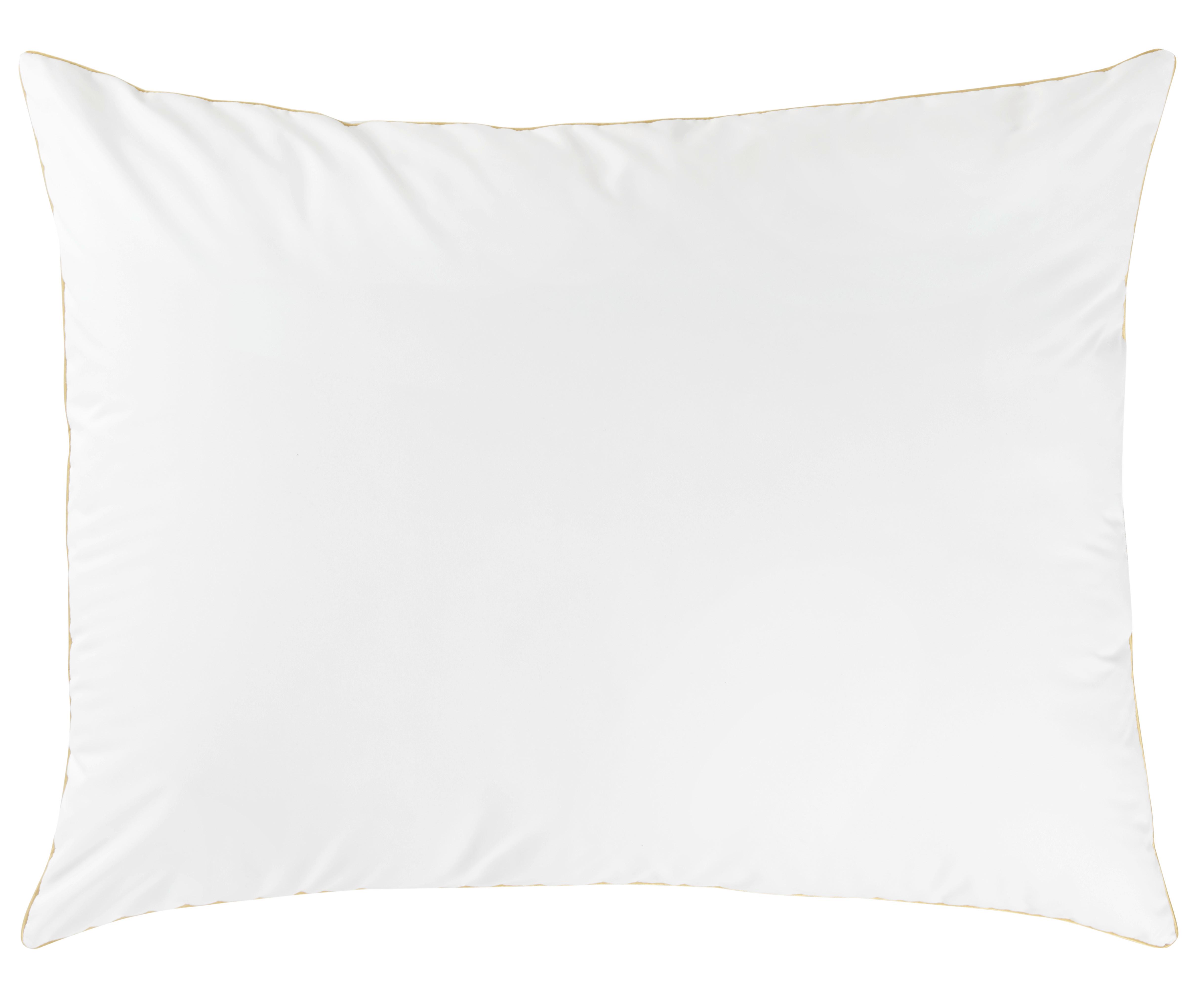 POLŠTÁŘ POD HLAVU GOLDLINE - bílá, textil/plast (70/90cm) - Premium Living