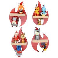 Kinderregal Boarti Rot B: 11 cm - Rot, MODERN, Holzwerkstoff (11/16/5cm) - MID.YOU