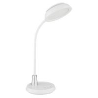 LED-Tischleuchte Memory-Funktion - Silberfarben/Weiß, Design, Kunststoff (30,6/17,2/44,8cm) - Globo