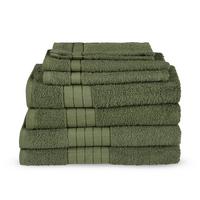 Frottierset Dunkelgrün 8- Teilig - Basics, Textil