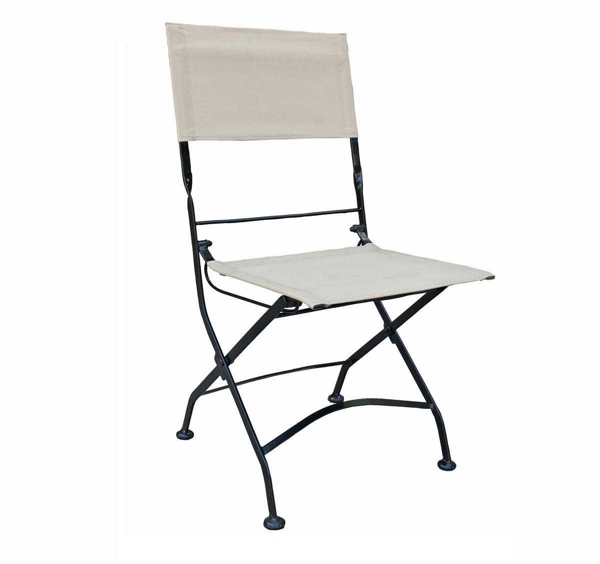 Gartenmöbel Set 5--Teilig. Triest klappbar - Eukalyptusholzfarben/Beige, Basics, Holz/Kunststoff (45/89/58cm) - Gardenson