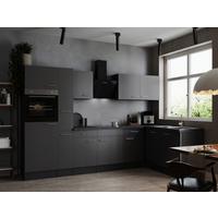 Eckküche Oliver Grau S: 310x172 Cm - Grau, Design, Holzwerkstoff (310/172cm) - Respekta