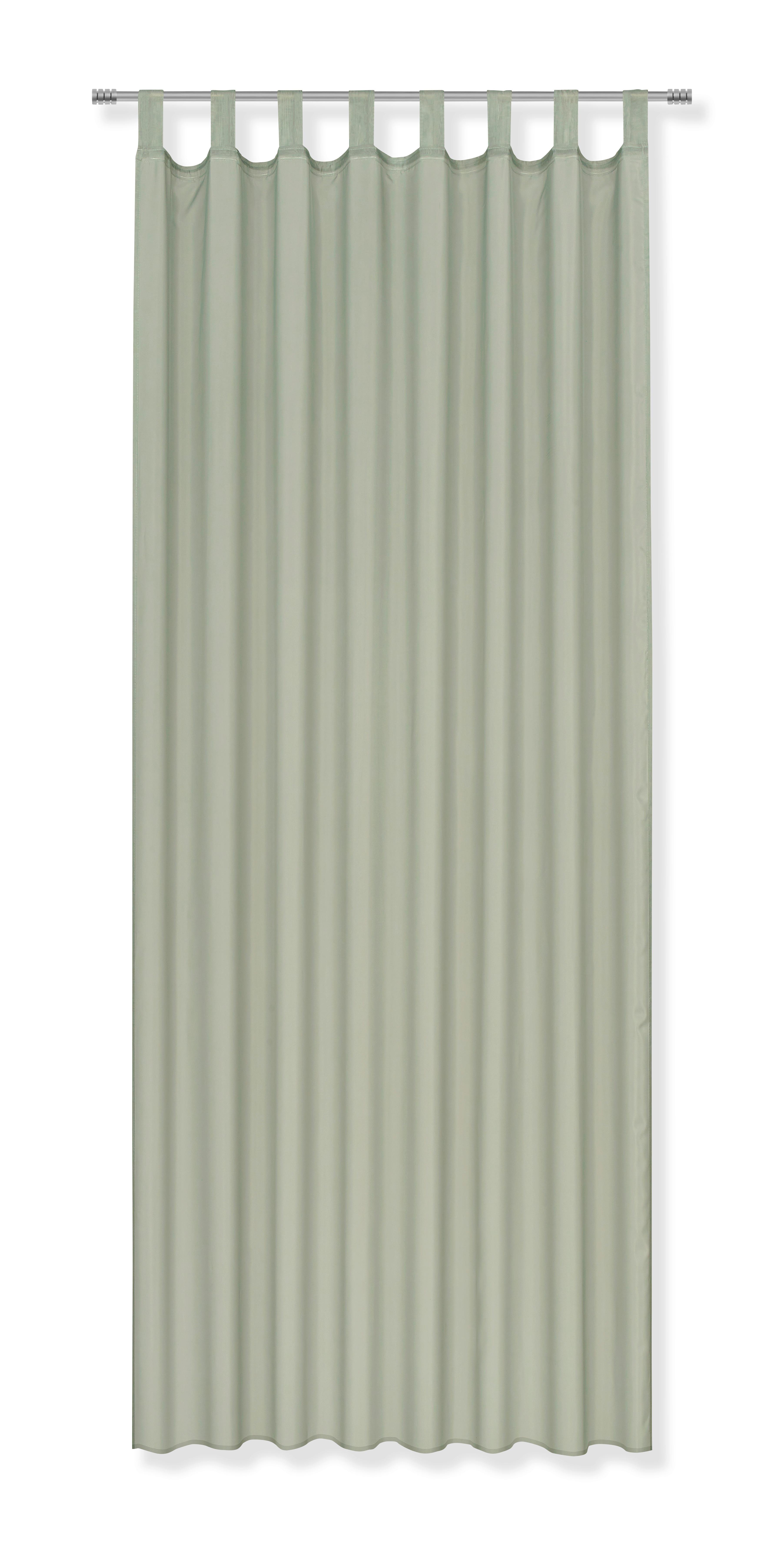 Závěs S Poutky Hanna 2ks-Cen. Trhák,140/245cm - zelená, textil (140/245cm) - Based