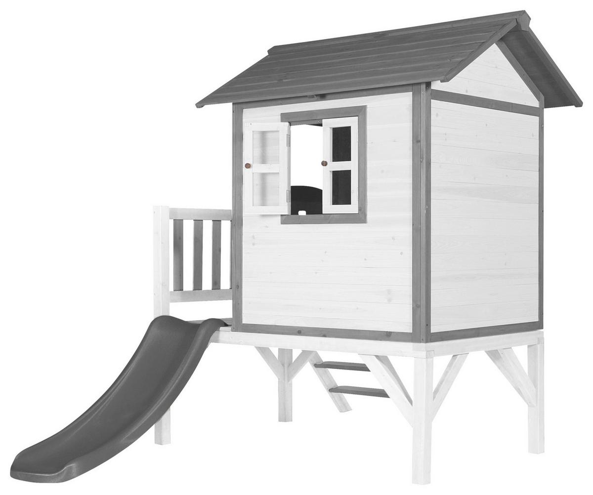Spielhaus C050.002.80 - Weiß/Grau, KONVENTIONELL, Holz/Kunststoff (240/189/167cm) - Ambia Garden