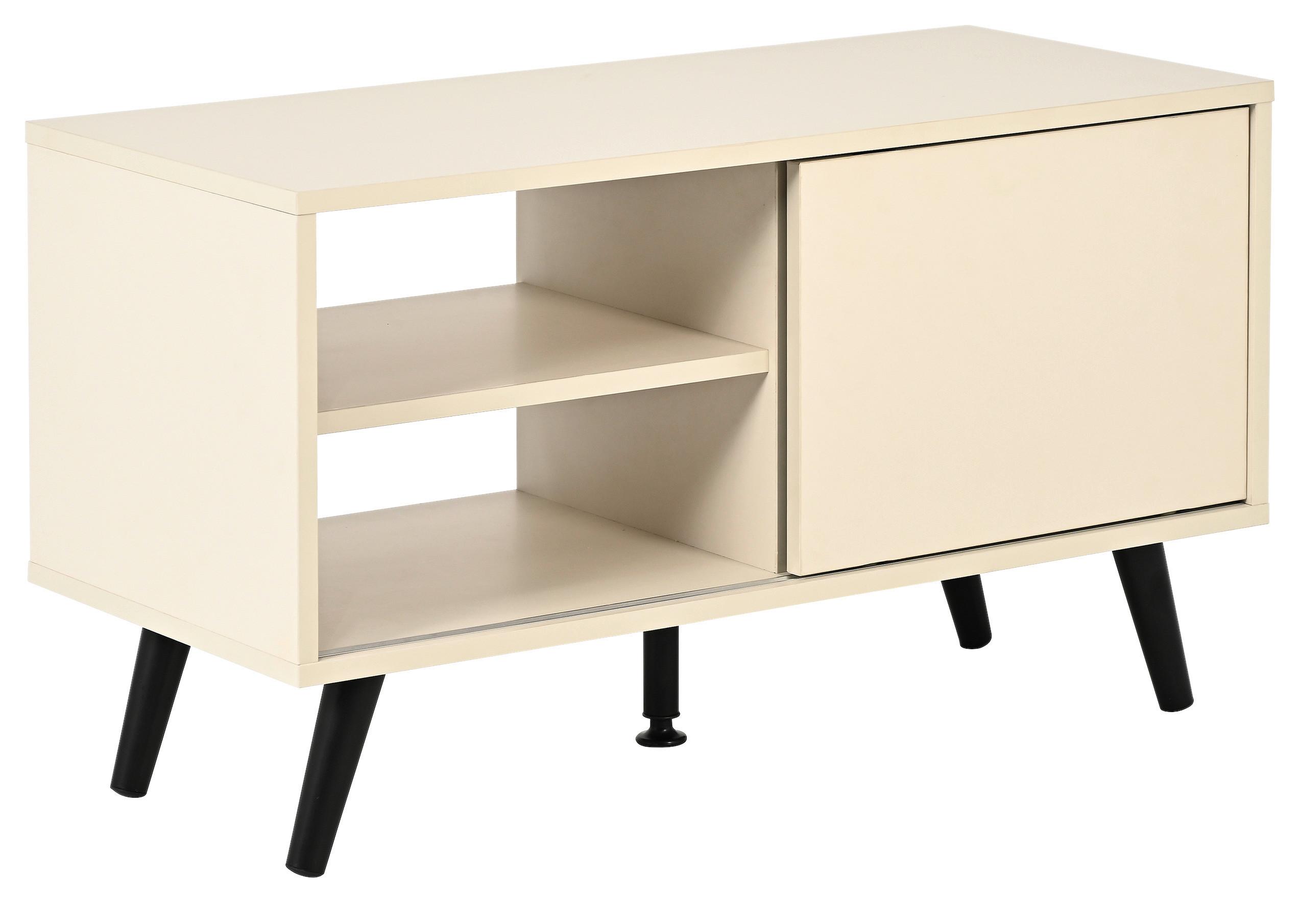 STOLEK NA ELEKTRONIKU MOVE - černá/kašmírová, Moderní, kov/kompozitní dřevo (80/46/35cm) - Based