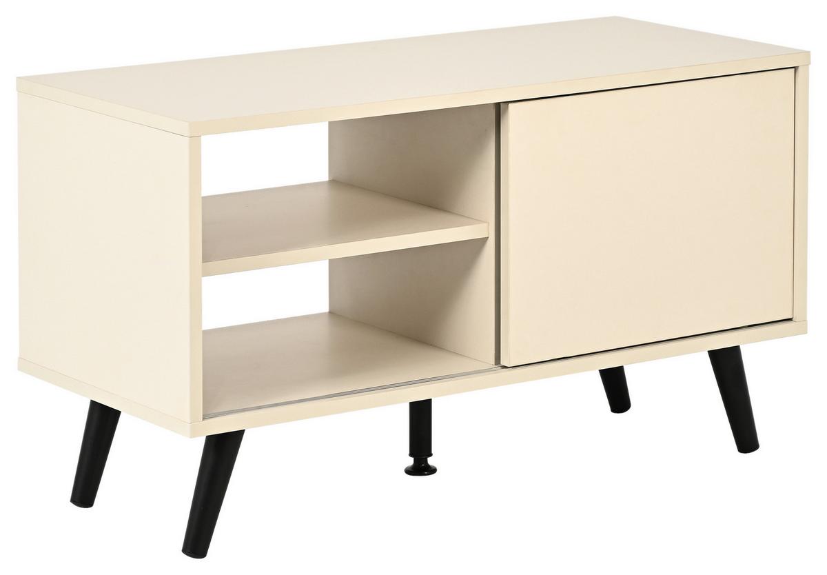 TV STOLÍK MOVE - čierna/kašmírová, Modern, kov/kompozitné drevo (80/46/35cm) - Based