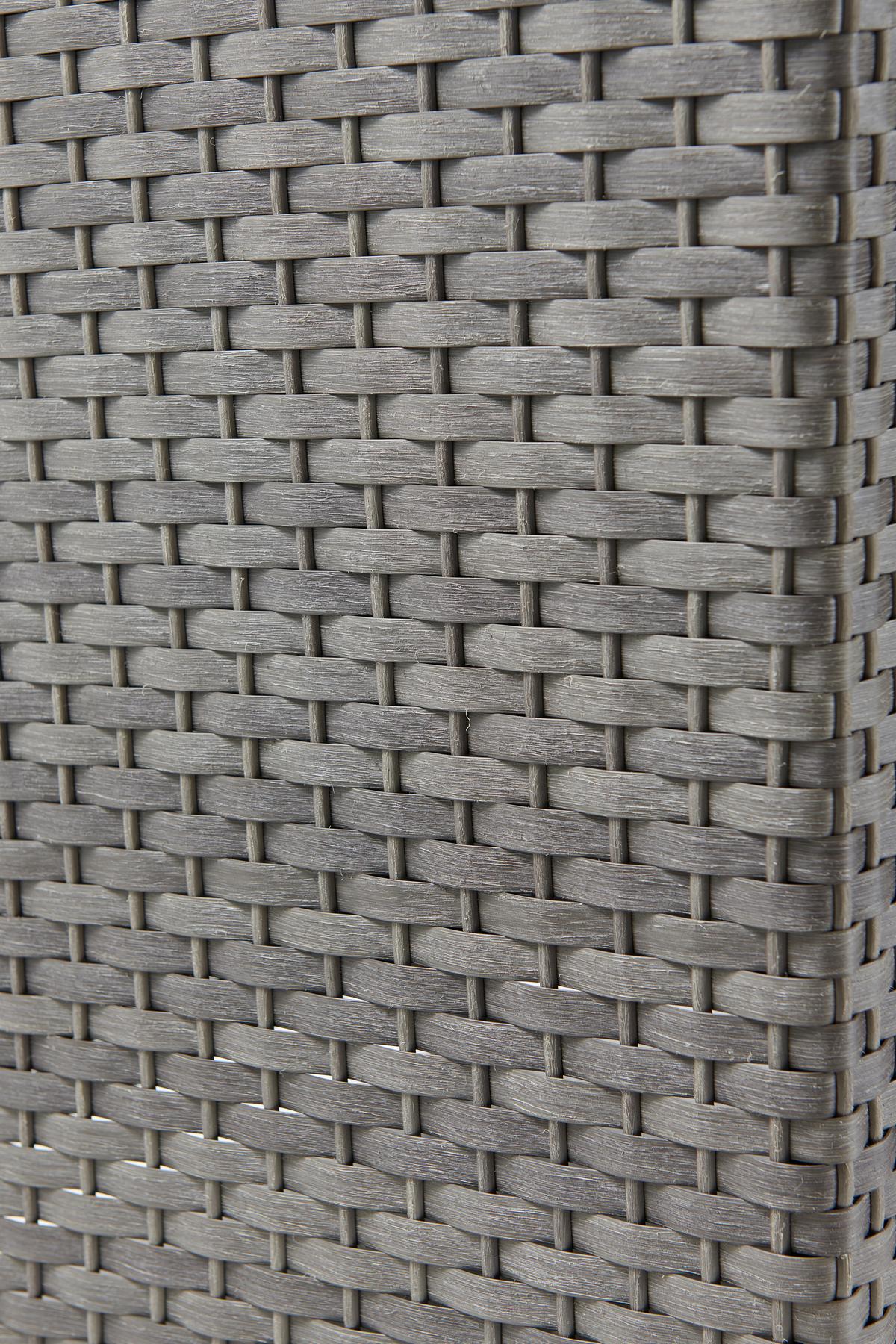 Loungegarnitur 4-Tlg. Lisabon aus Kunststoff mit Kissen - Braun/Grau, MODERN, Kunststoff/Textil - Luca Bessoni