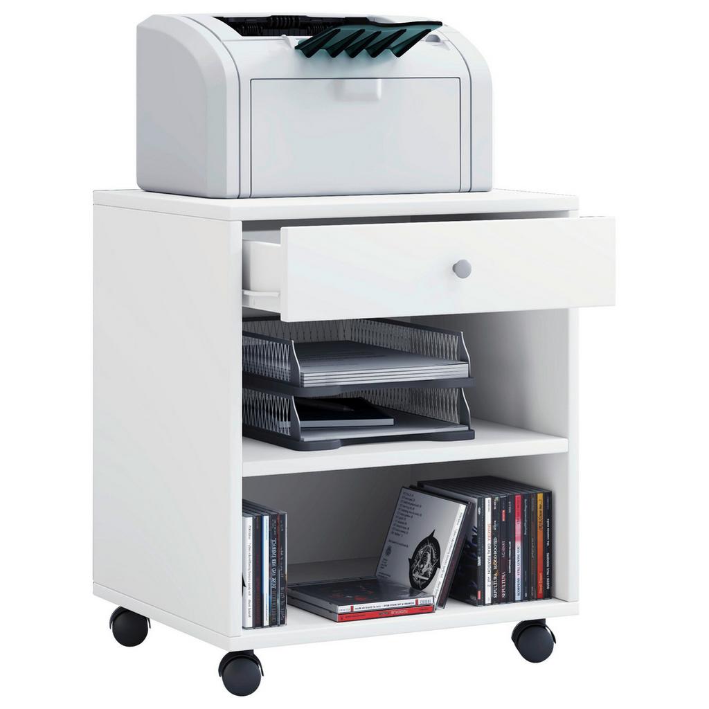 Rollcontainer Weiß Salda Bxhxt: 45x54x38 Cm