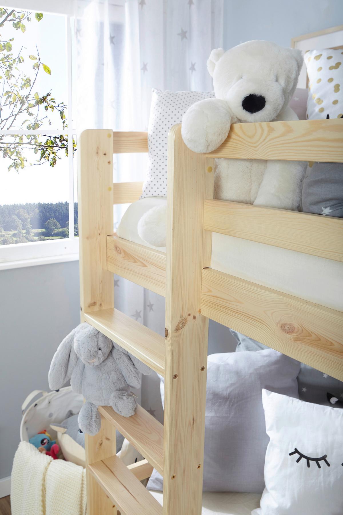 Etagenbett Finn - Naturfarben, MODERN, Holz (90/200cm) - MID.YOU