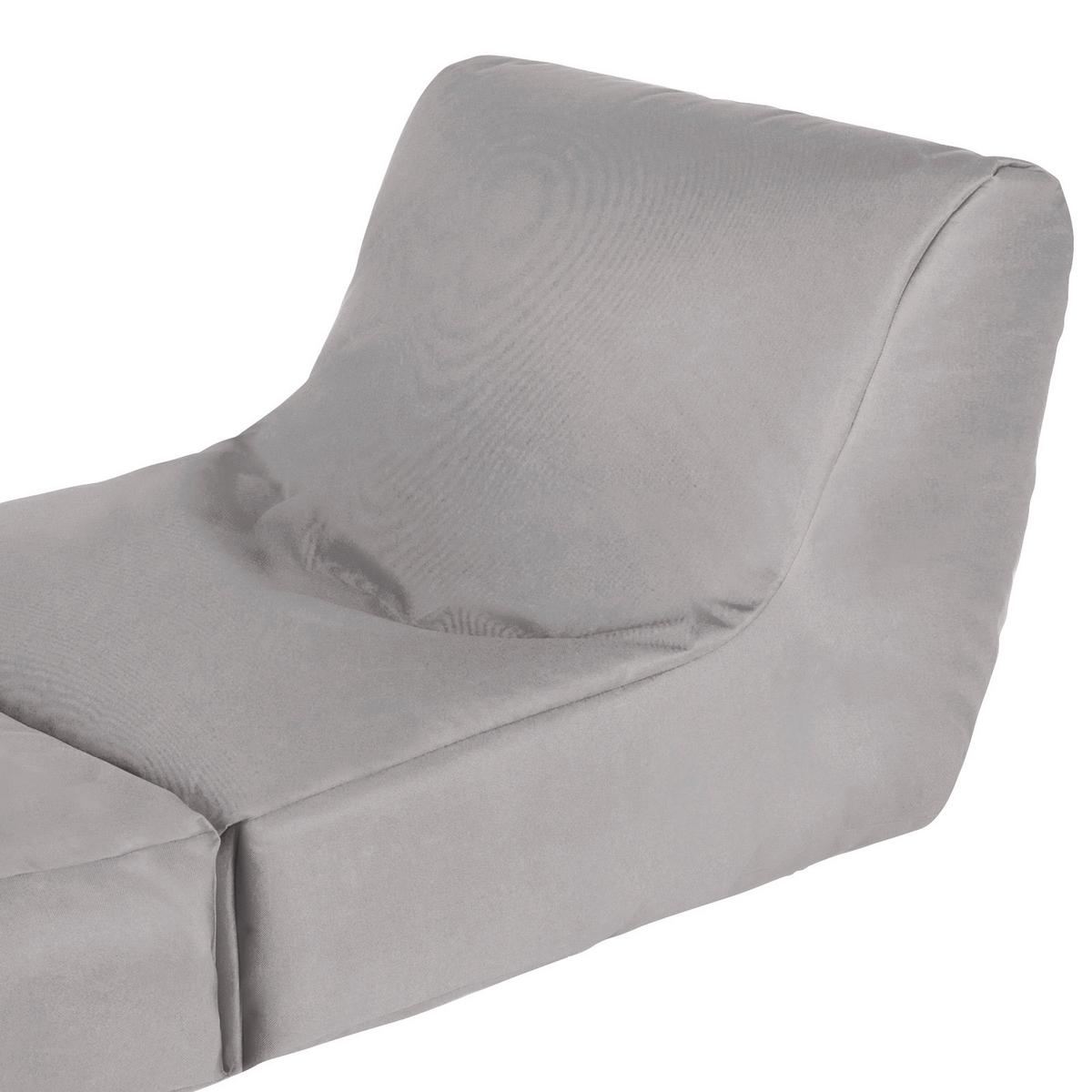 Sedací vak Billy SILBER - barvy stříbra, Basics, textil (80/70/80cm) - Ondega