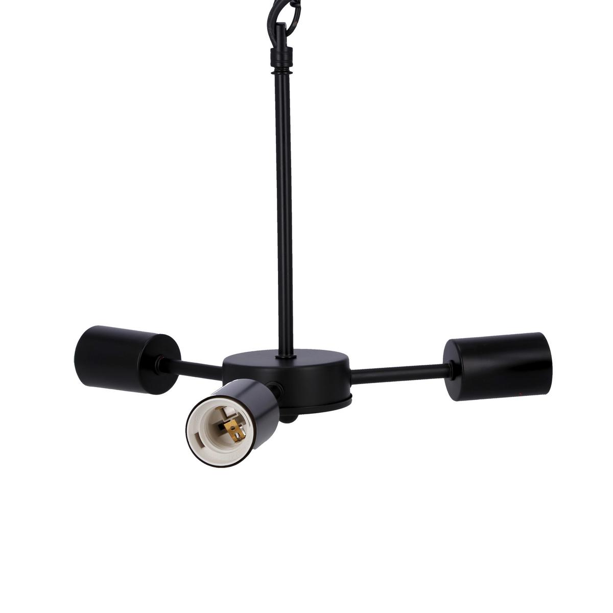Pendelleuchte 33-09371 Sparta - Schwarz, Design, Metall (36/36/105cm)