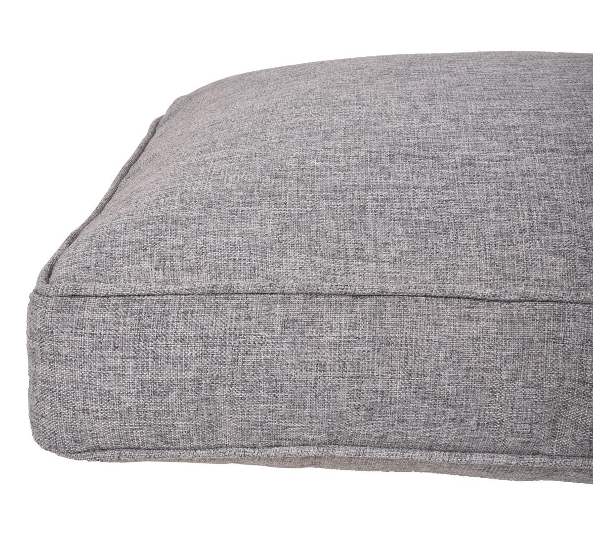 Loungegarnitur Donna - Schwarz/Grau, Basics, Kunststoff/Textil - Gardenson