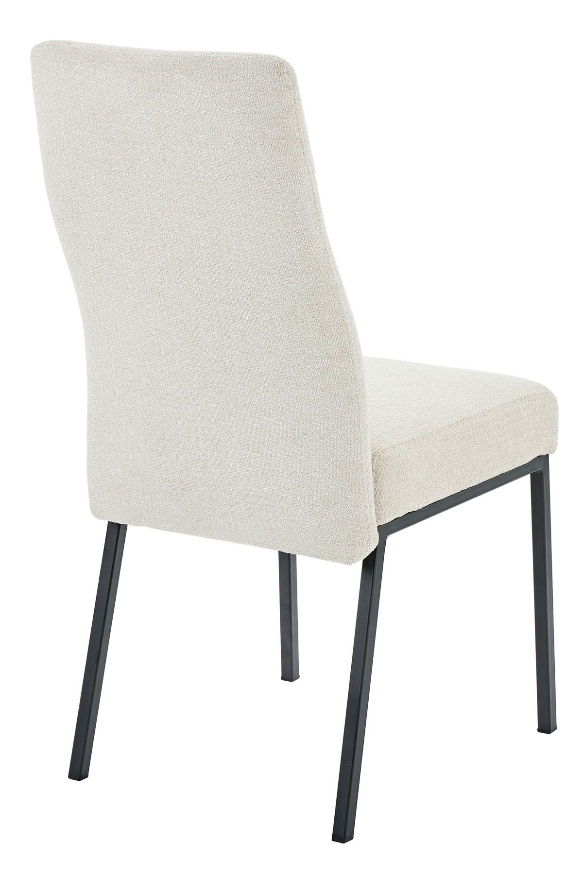 Stuhl-set Catania I S 4er-Set - Beige/Schwarz, MODERN, Textil/Metall (44/95/63,5cm) - MID.YOU