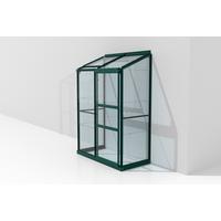 Anlehn-Gewächshausbausatz Ida 900 Esg3mm, Smaragd - Grün, Basics, Metall (130,6/182,3/68,8cm)