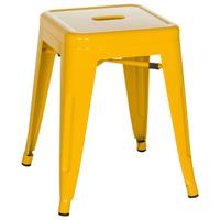 Hocker Vantaggio Stahl Gelb H: 46 cm Stapelbar - Gelb, Basics, Metall (39/46/39cm) - MID.YOU